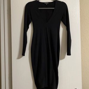 Deep v neck express dress